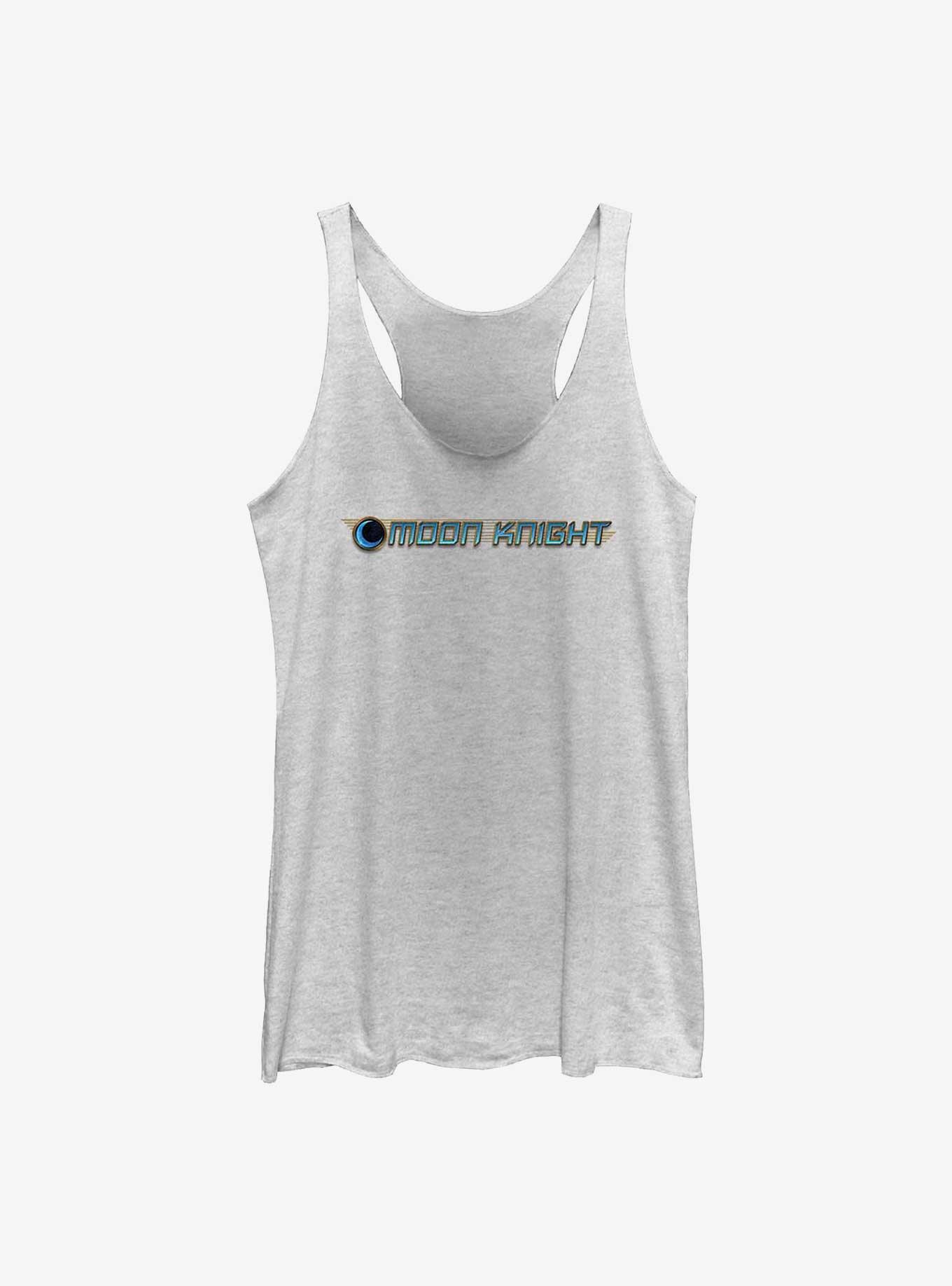 Marvel Moon Knight Logo Girls Tank, WHITE HTR, hi-res