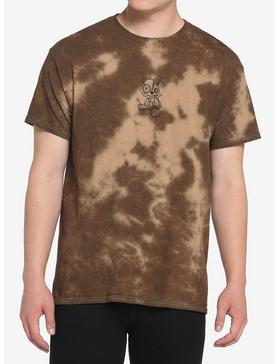 Brown Stitched Teddy Bear Tie-Dye T-Shirt, , hi-res