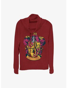 Harry Potter Gryffindor House Crest Girls Cowl Neck Long Sleeve Top, , hi-res