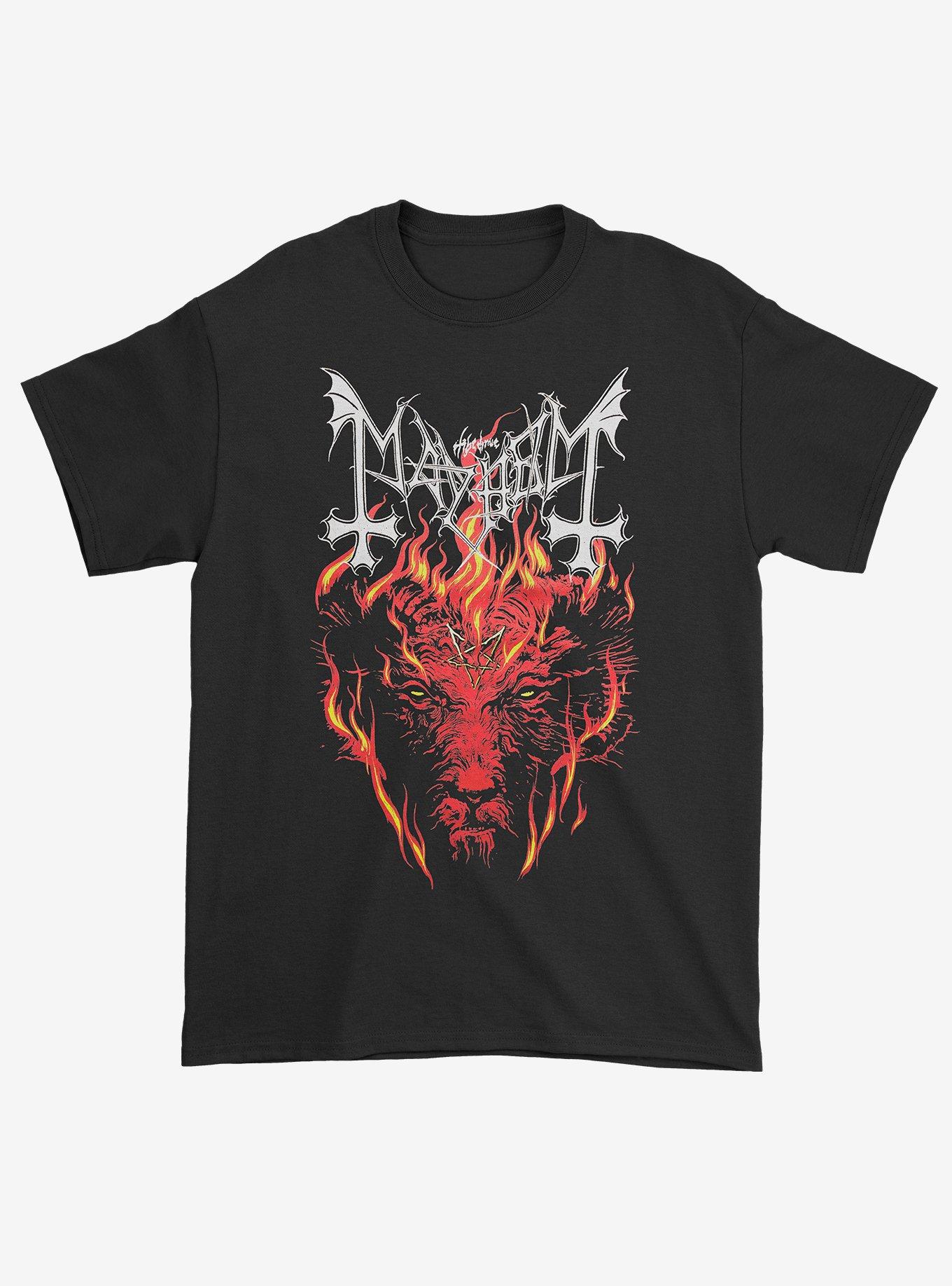 Mayhem Fire Goat Boyfriend Fit Girls T-Shirt