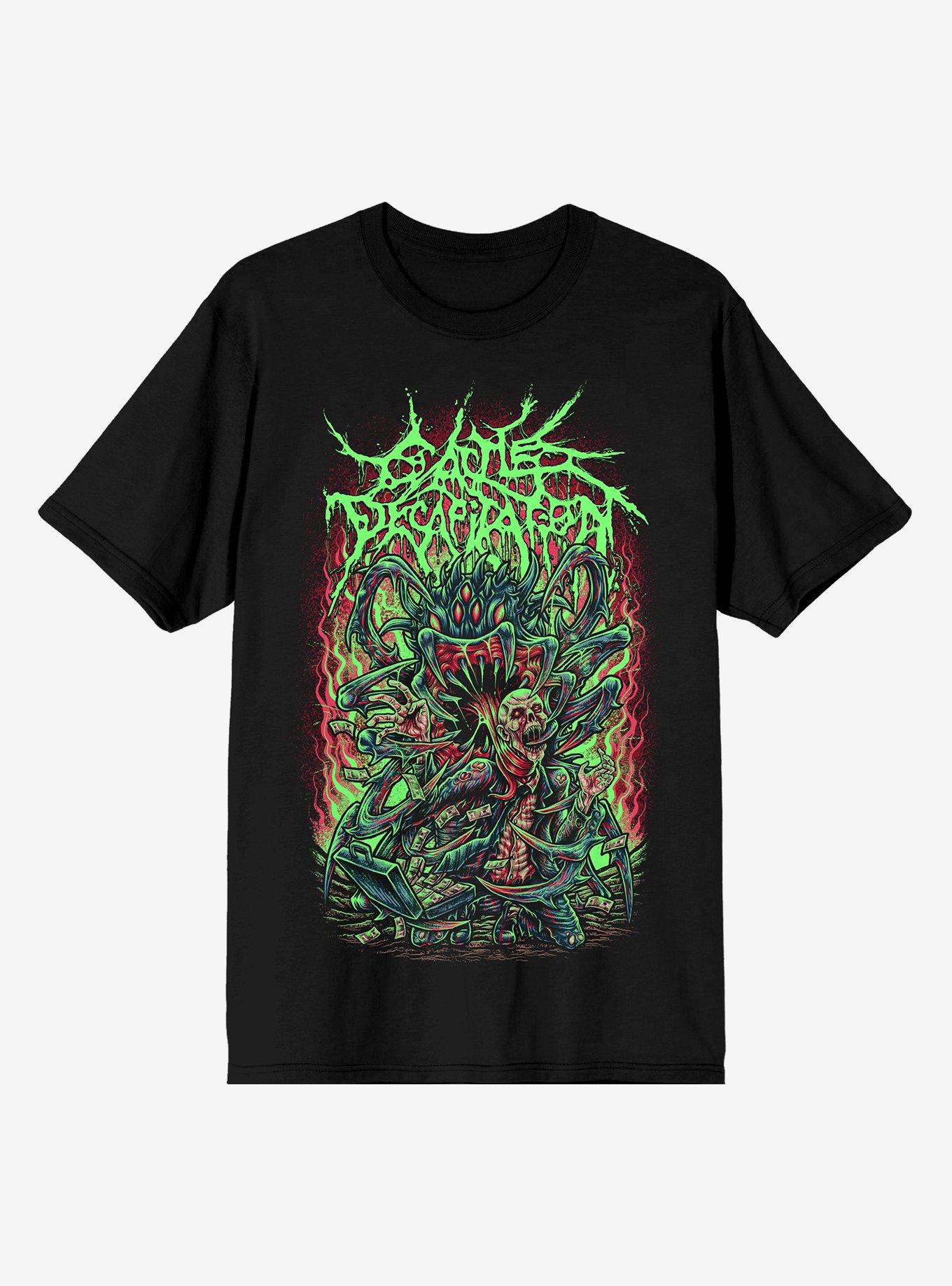 Cattle Decapitation Alien Demon Boyfriend Fit Girls T-Shirt, BLACK, hi-res