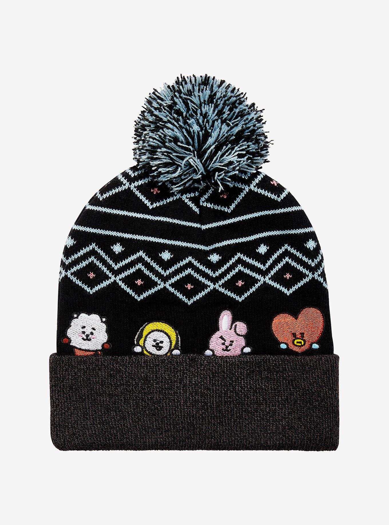 BT21 Fair Isle Pom Beanie, , hi-res