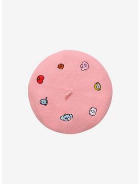 BT21 Characters Embroidered Beret, , hi-res