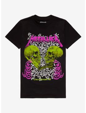 Metallica Neon Skull Boyfriend Fit Girls T-Shirt, , hi-res