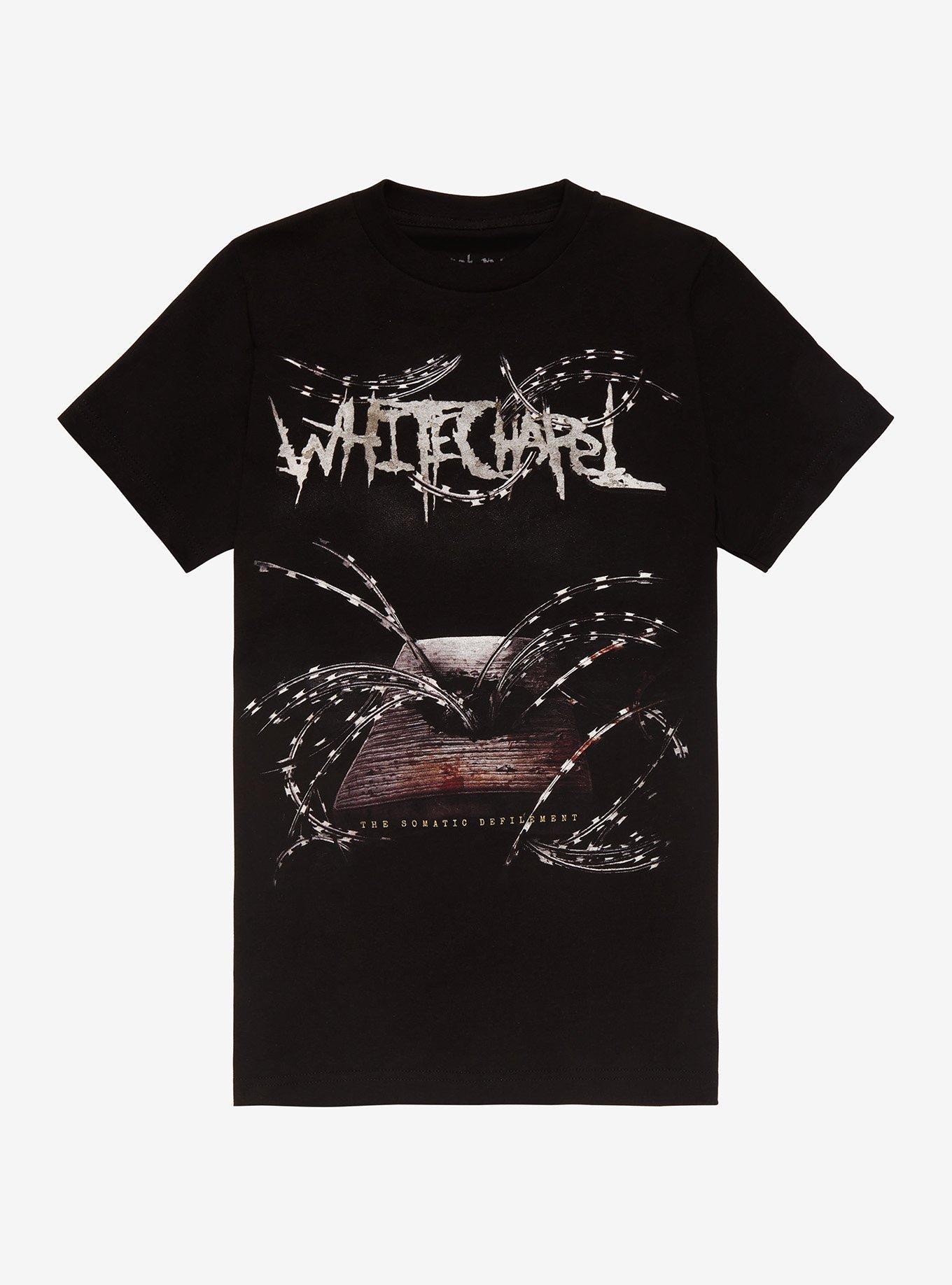 Whitechapel Somatic Defilement Boyfriend Fit Girls T-Shirt, BLACK, hi-res