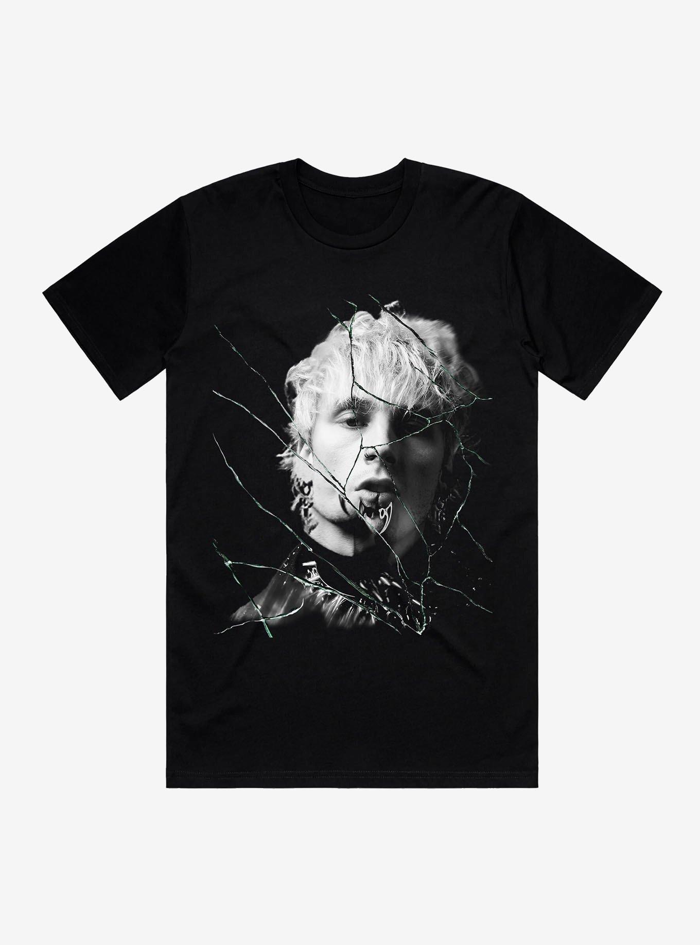 Machine Gun Kelly Mainstream Sellout Cracked Portrait T-Shirt, , hi-res