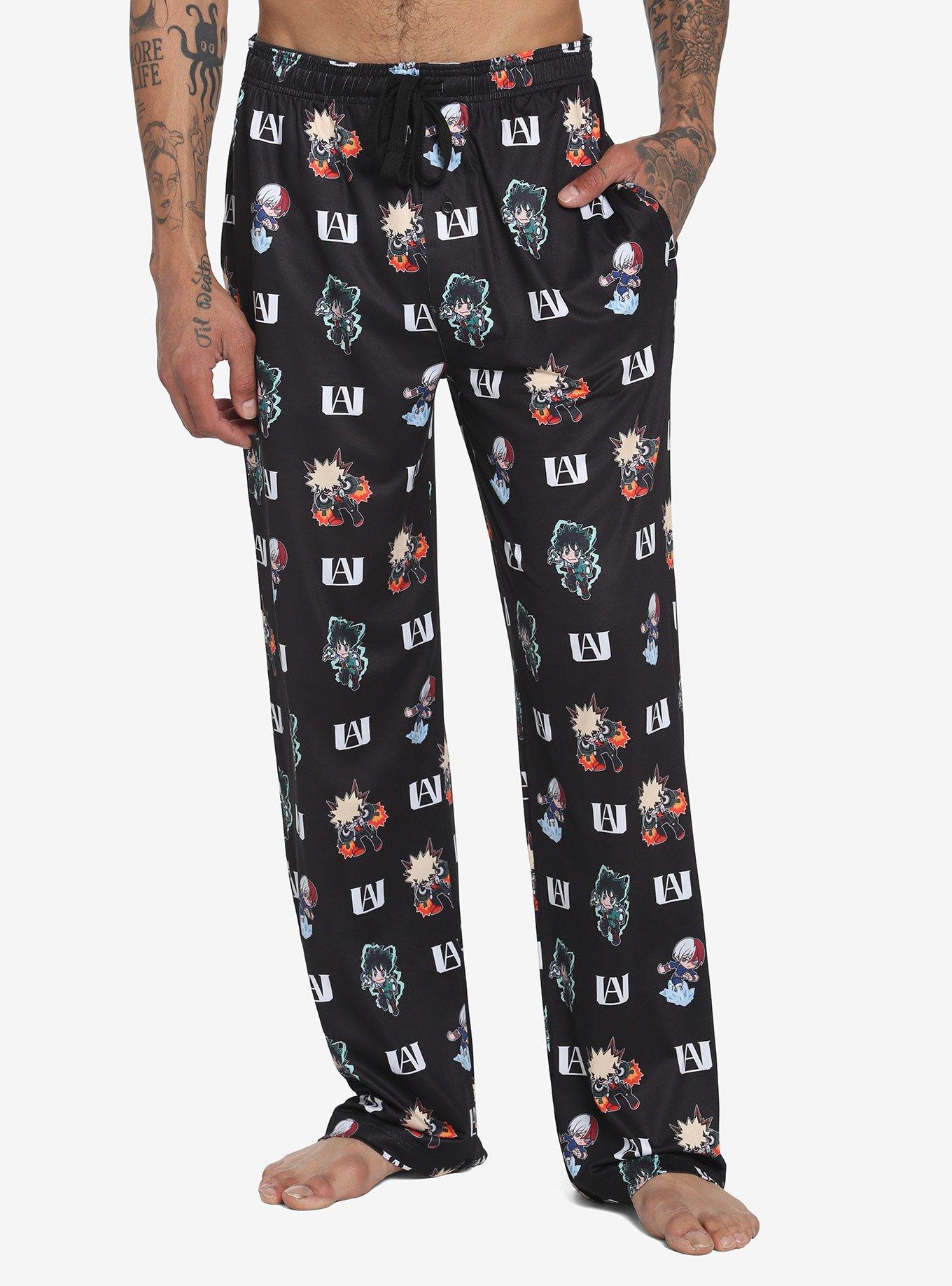 Just Love Women's Plush Pajama Pants (Black - Santa Skull, Medium)