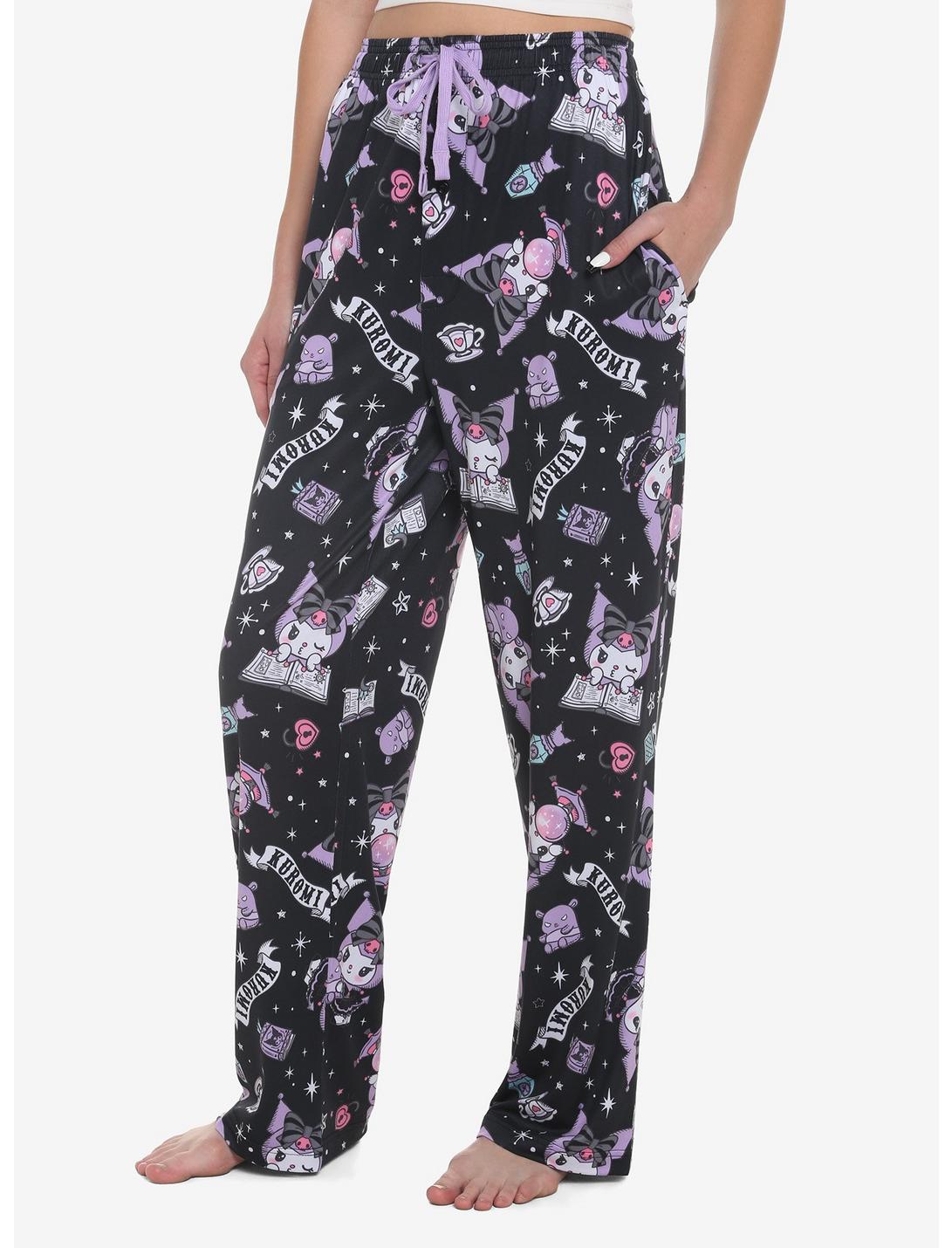 Kuromi Crystal Ball Pajama Pants, PURPLE, hi-res