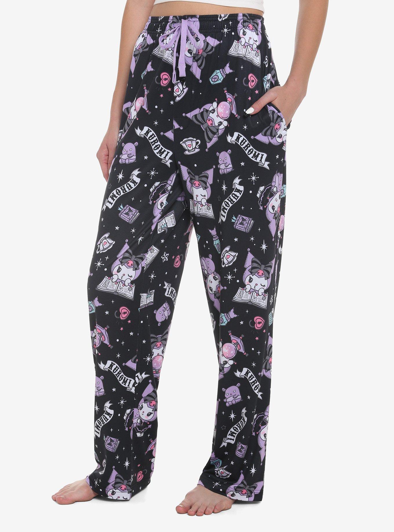 Kuromi Crystal Ball Pajama Pants, PURPLE, hi-res