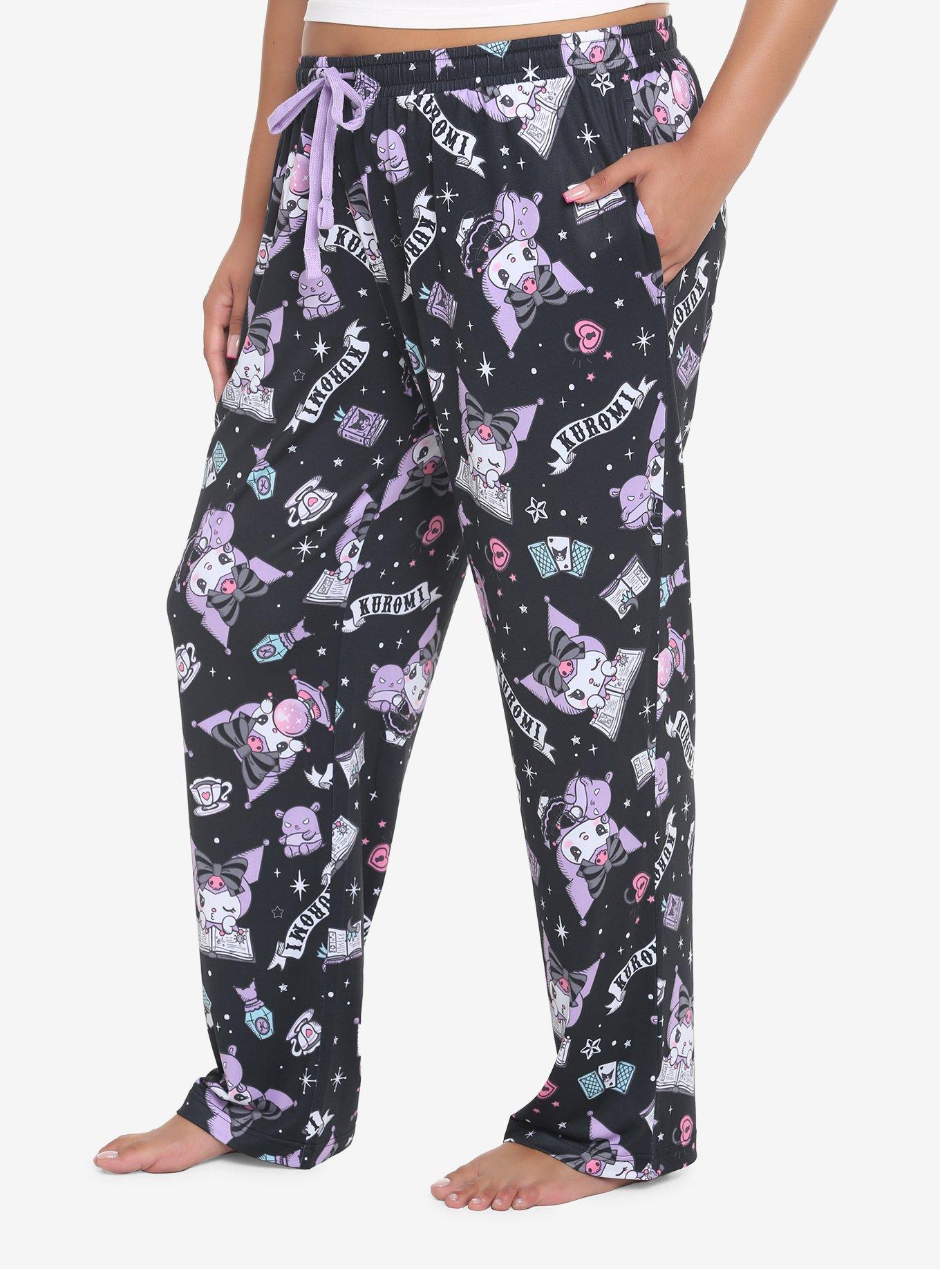 Kuromi Crystal Ball Pajama Pants Plus Size