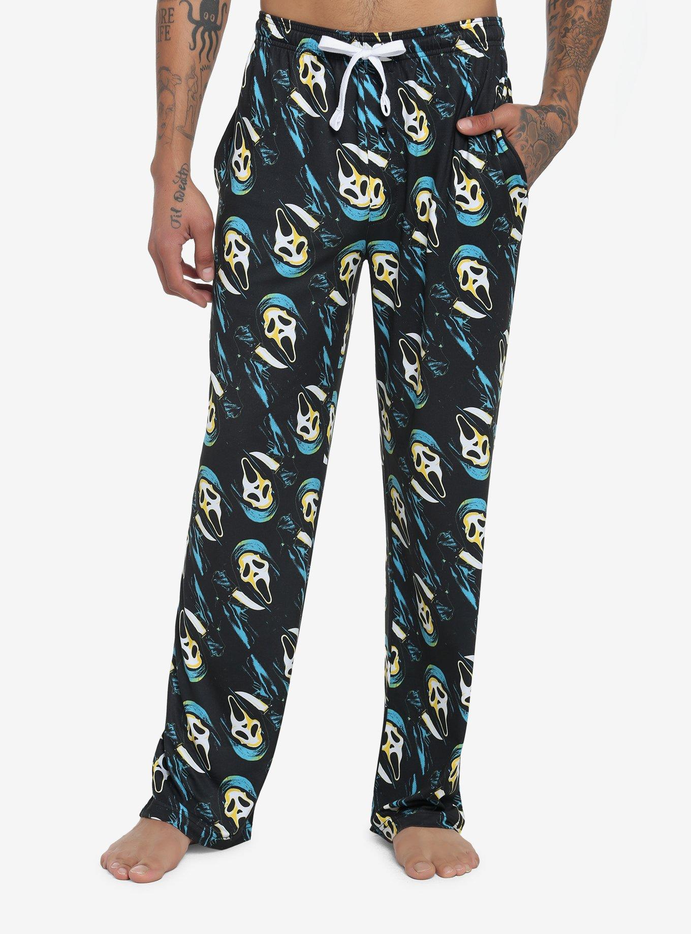 Scream Ghost Face Allover Print Pajama Pants