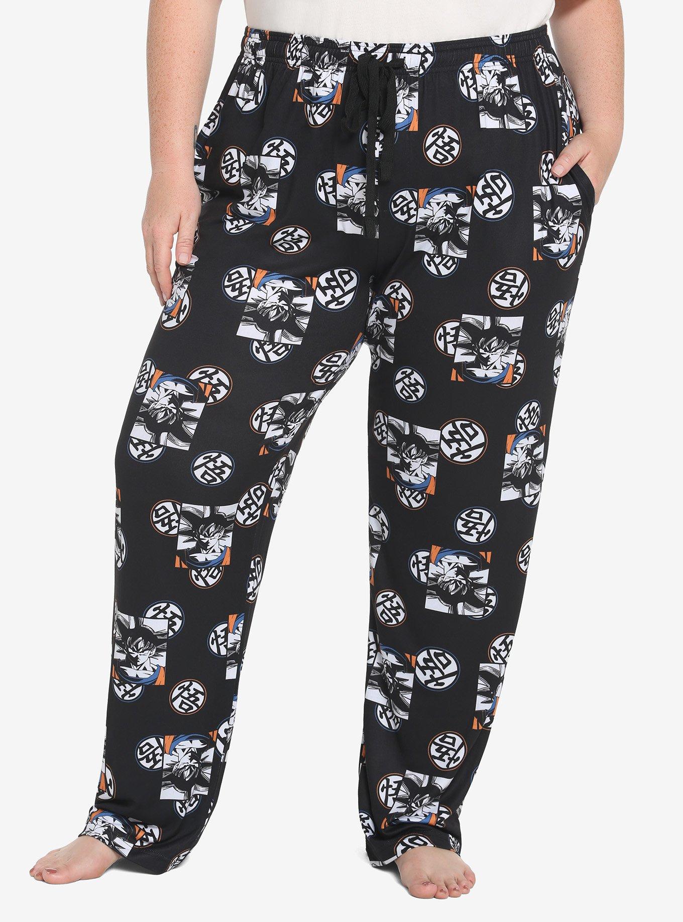 Dragon Ball Z Goku Allover Print Girls Pajama Pants Plus Size | Hot Topic