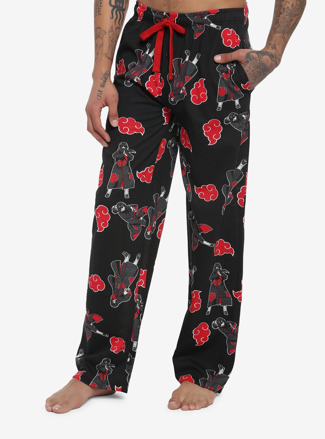 Men's Naruto Knit Fictitious Character Printed Pajama Pants - Orange L :  Target