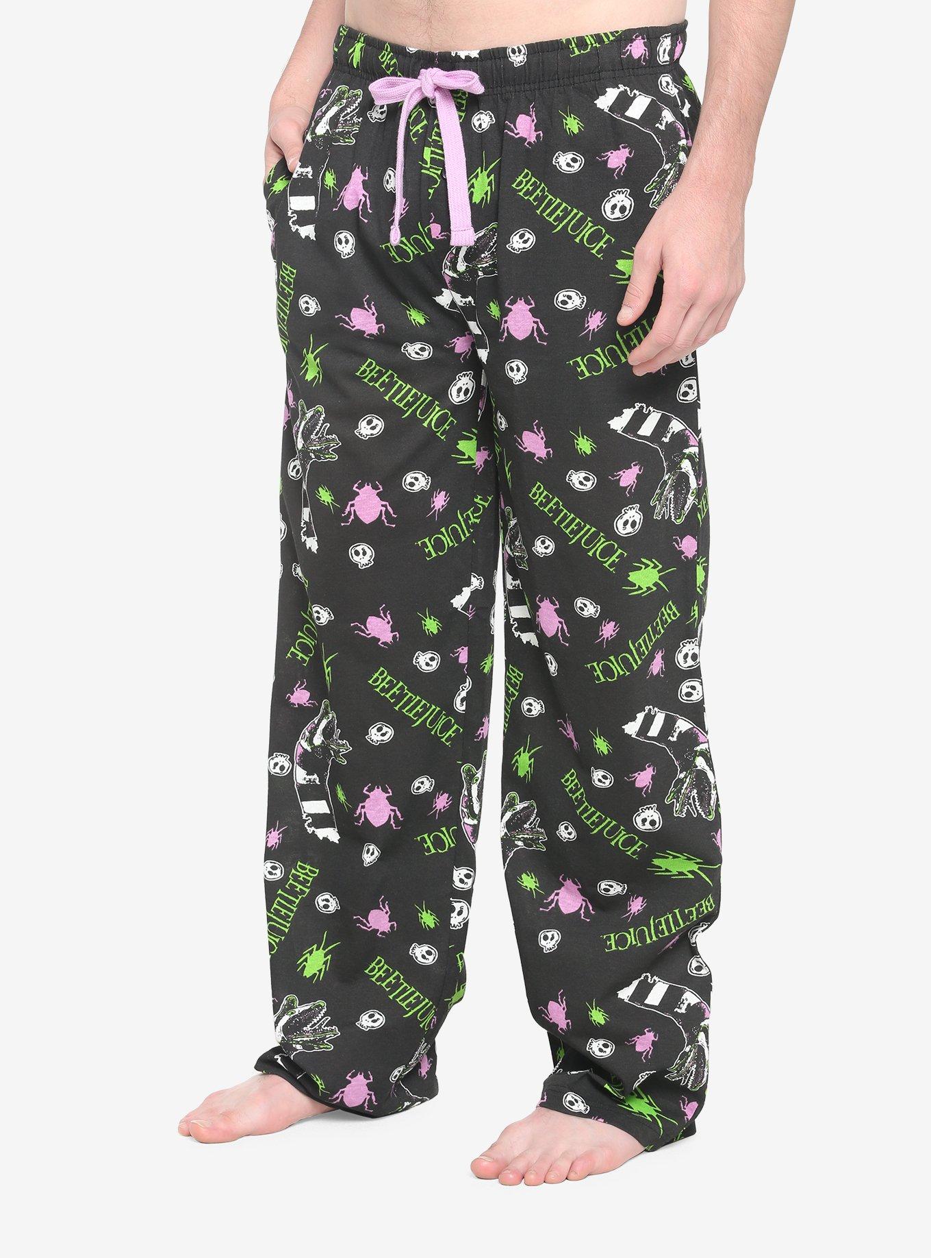 Beetlejuice Logos Pajama Pants