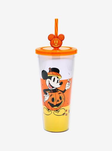 Disney Mickey Reusable Straw Charm Set 5 Orange Lime Icon Citrus (2 PK) 