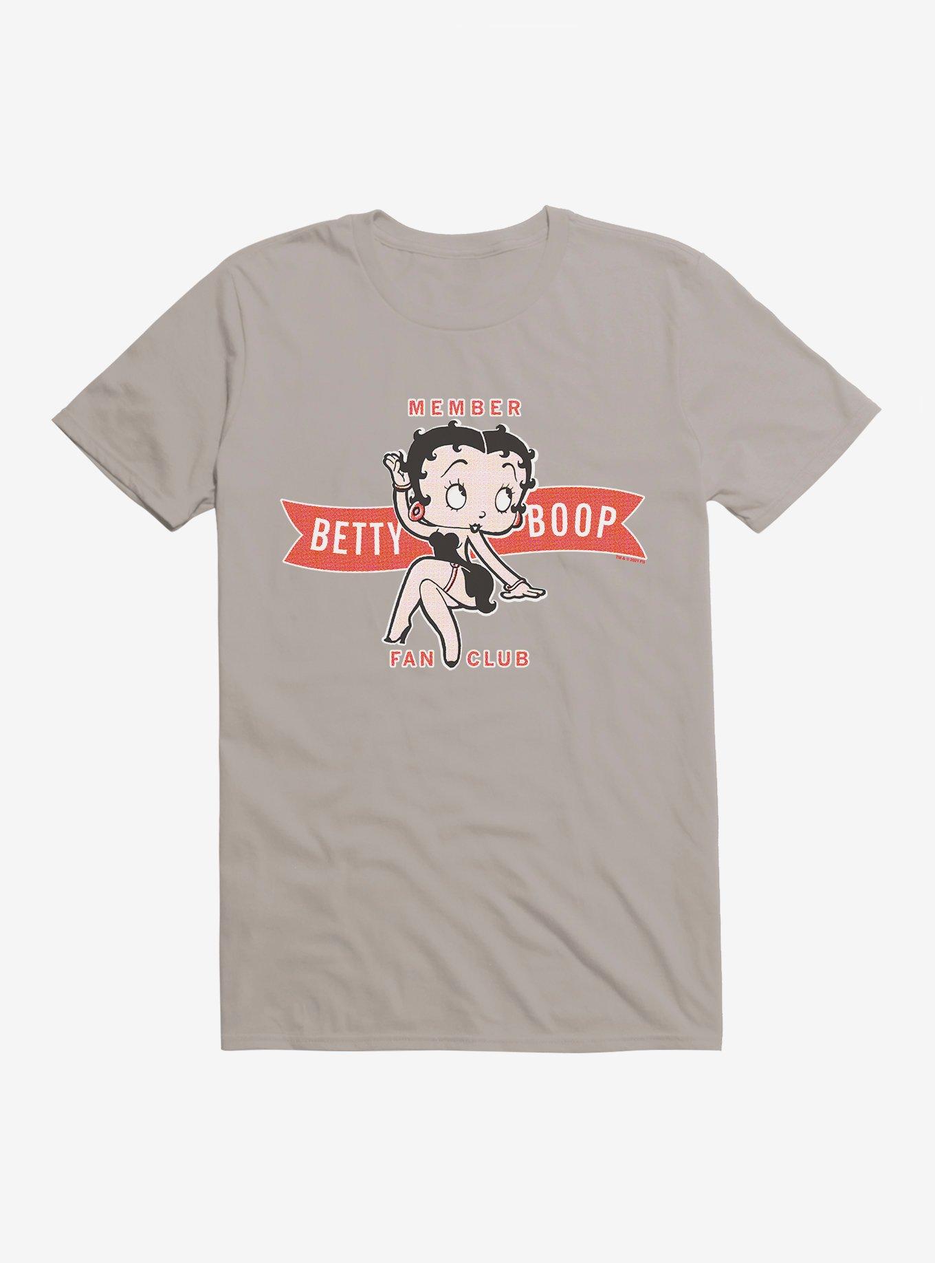 Betty Boop Fan Club Member T-Shirt, LIGHT GREY, hi-res