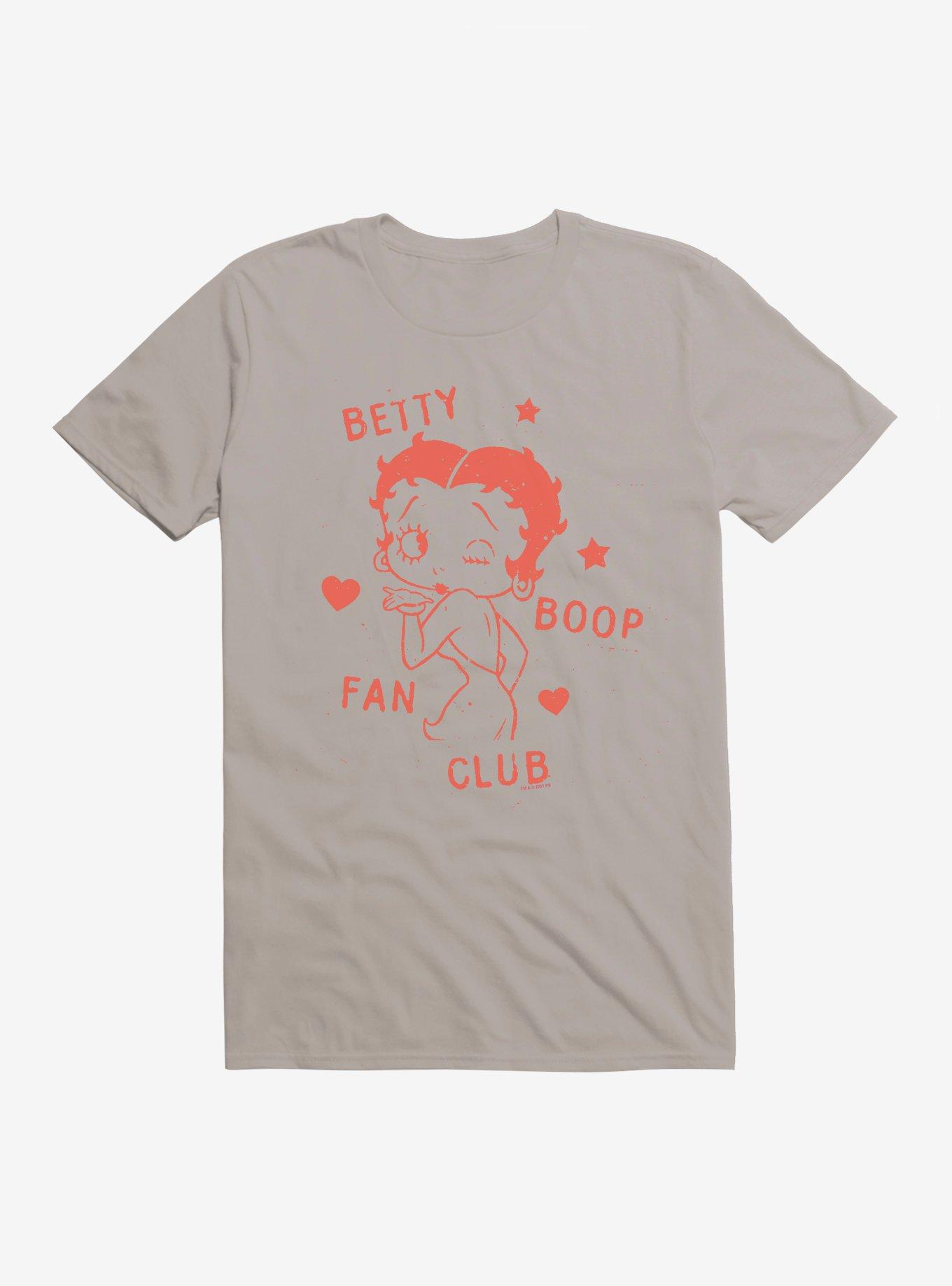 Betty Boop Stars And Hearts T-Shirt, LIGHT GREY, hi-res