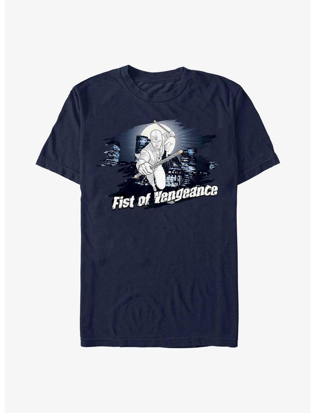 Marvel Moon Knight Fist Of Vengeance Badge T-Shirt, NAVY, hi-res