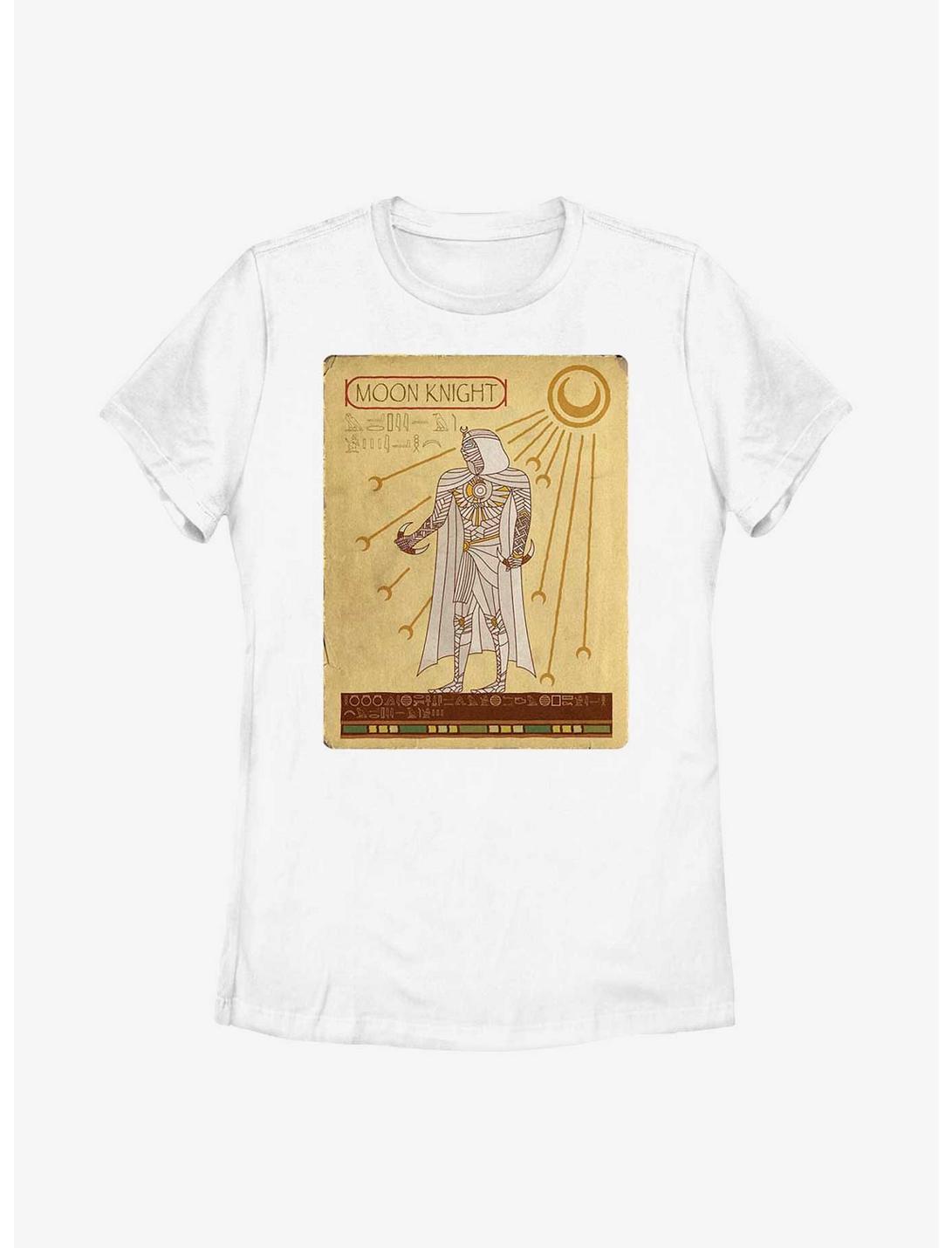 Marvel Moon Knight Ancient Card Womens T-Shirt, WHITE, hi-res