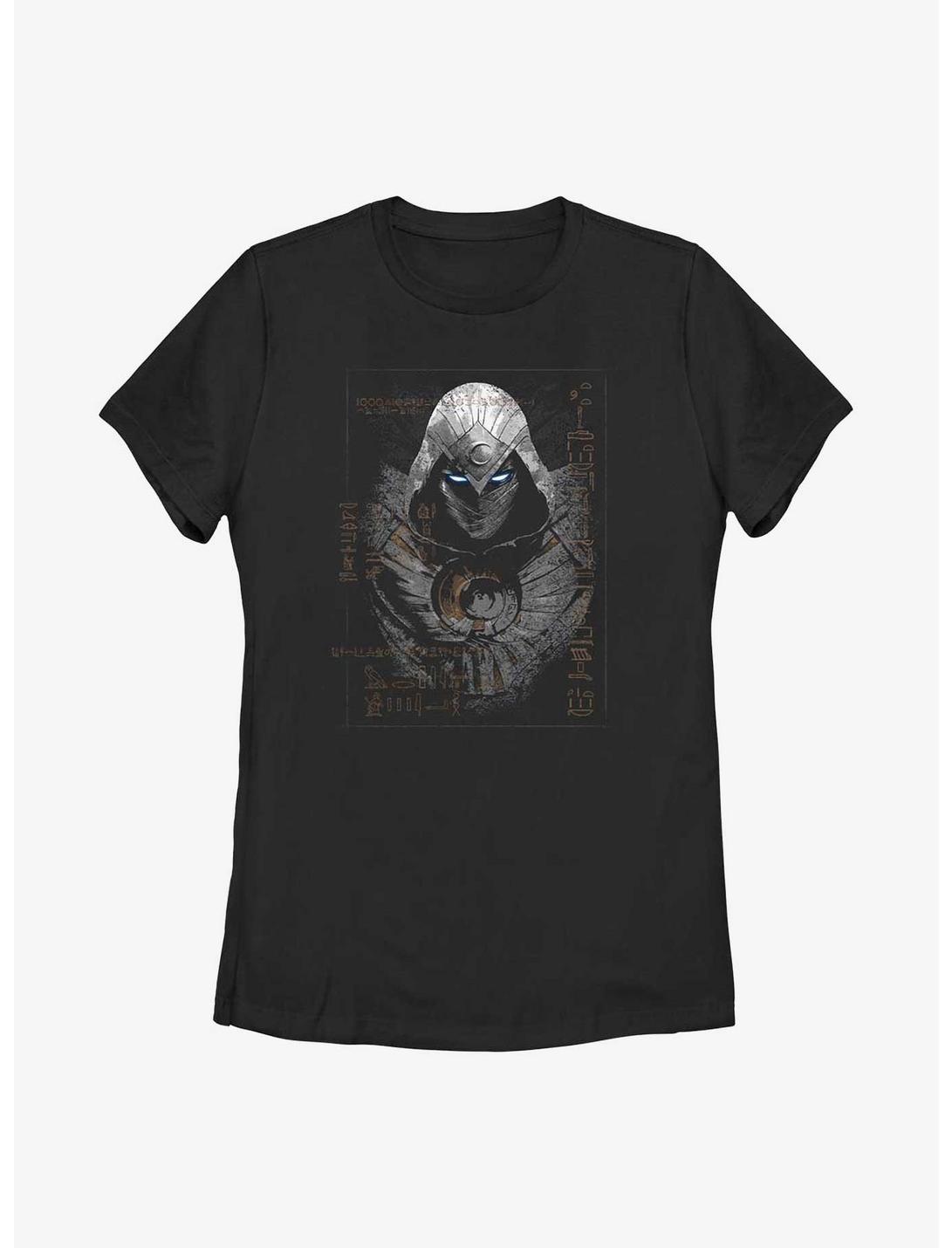Marvel Moon Knight Ancient Glyphs Womens T-Shirt, BLACK, hi-res