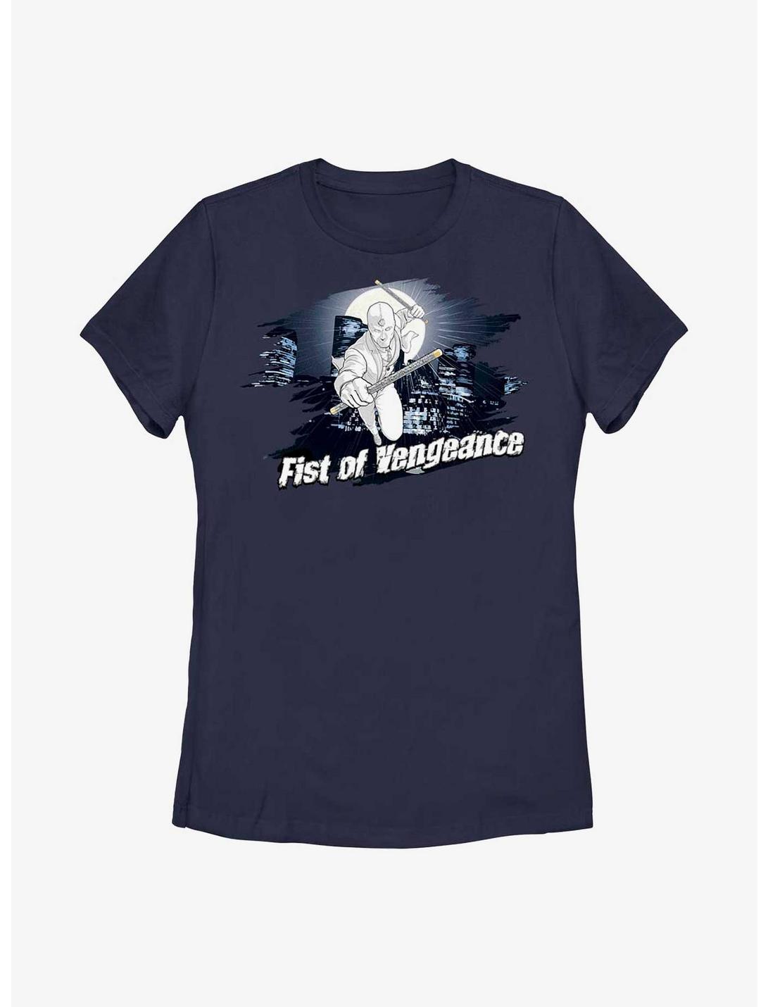 Marvel Moon Knight Fist Of Vengeance Badge Womens T-Shirt, NAVY, hi-res