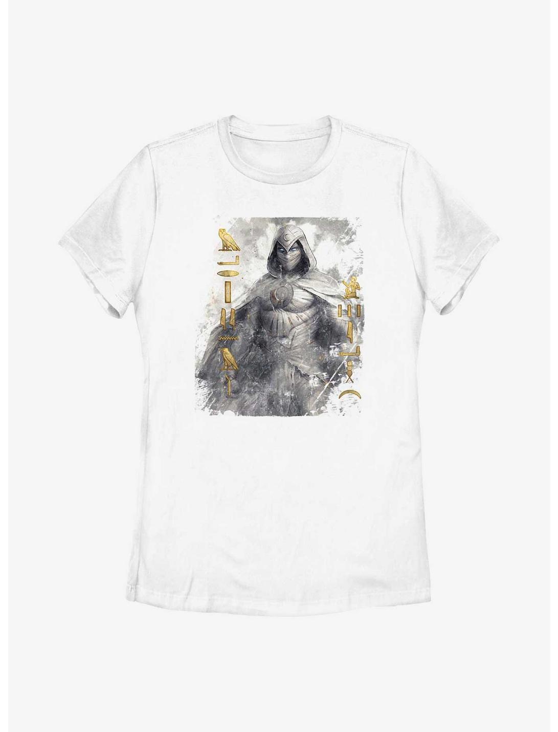Marvel Moon Knight Glyphs Womens T-Shirt, WHITE, hi-res
