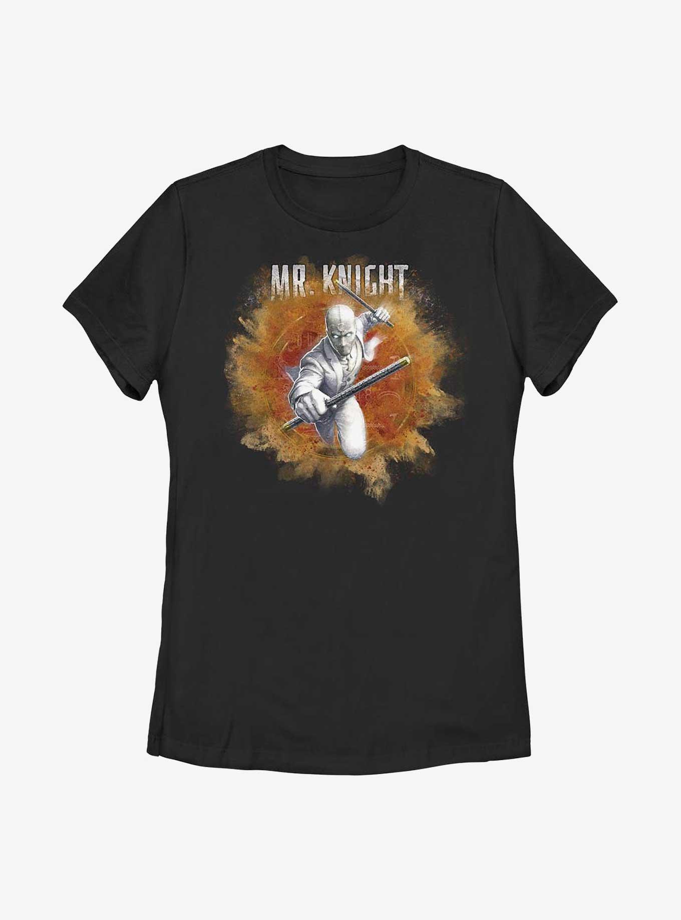 Marvel Moon Knight Mr. Knight Womens T-Shirt, BLACK, hi-res