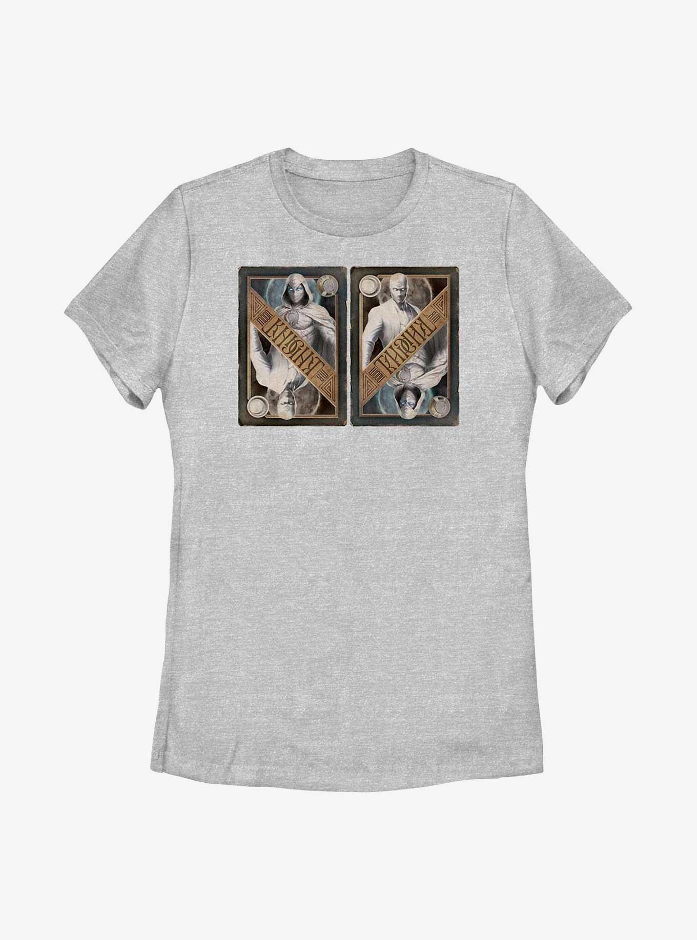 Marvel Moon Knight Playing Card Side By Side Womens T-Shirt, , hi-res