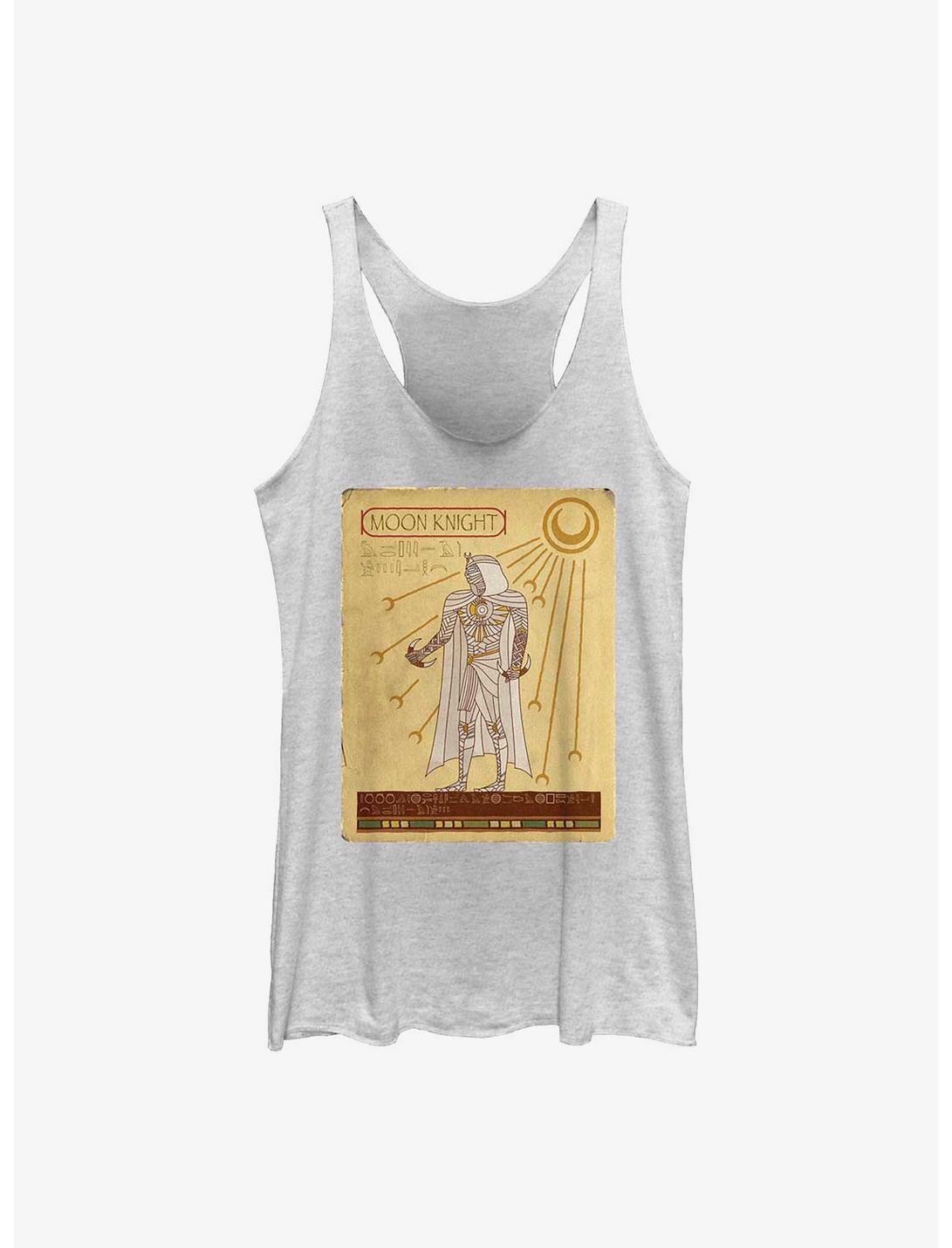 Marvel Moon Knight Ancient Card Womens Tank Top, WHITE HTR, hi-res