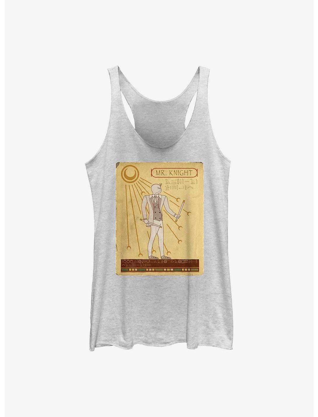 Marvel Moon Knight Ancient Mr. Knight Card Womens Tank Top, WHITE HTR, hi-res