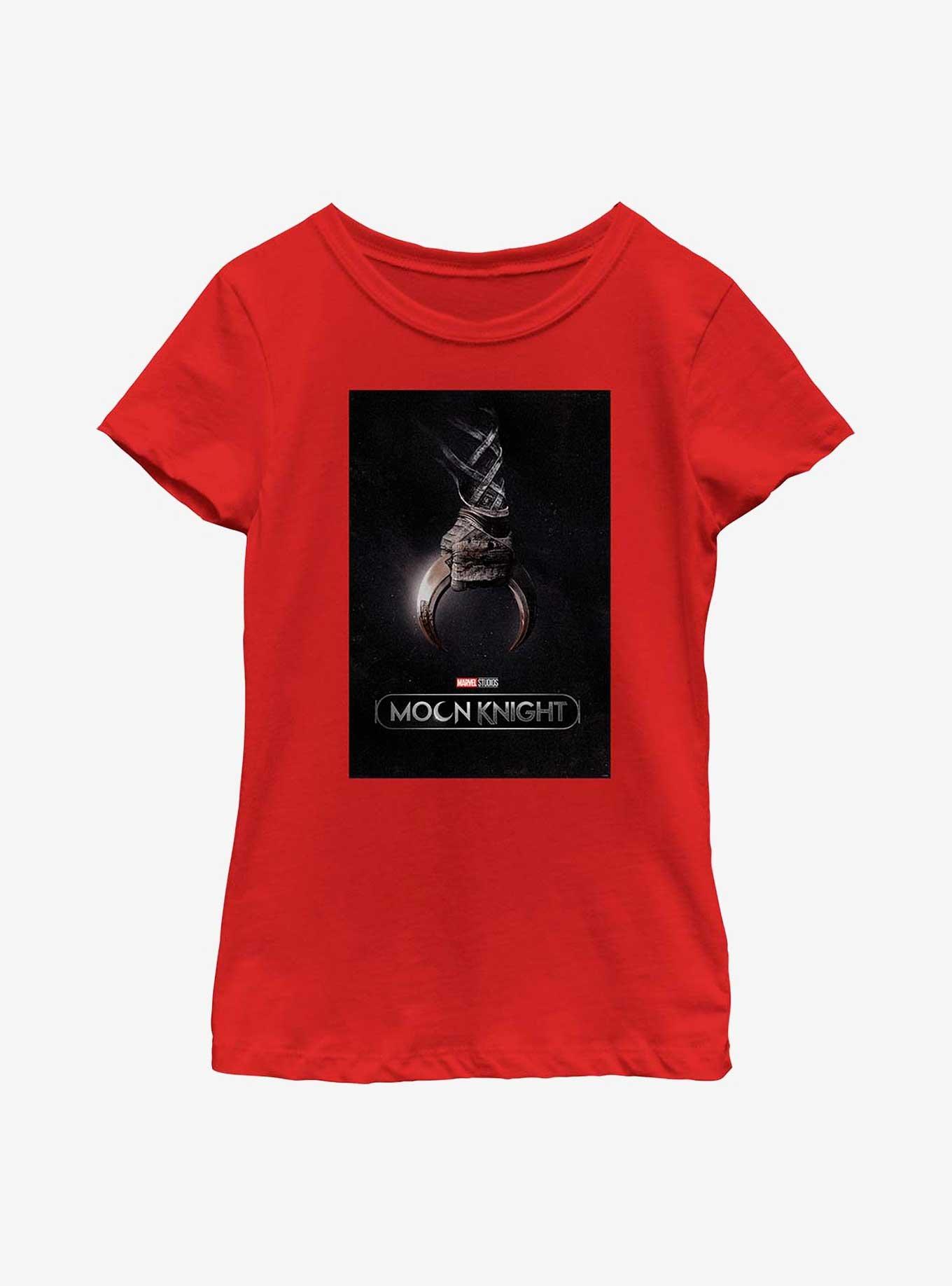 Marvel Moon Knight Crescent Dart Poster Youth Girls T-Shirt, , hi-res