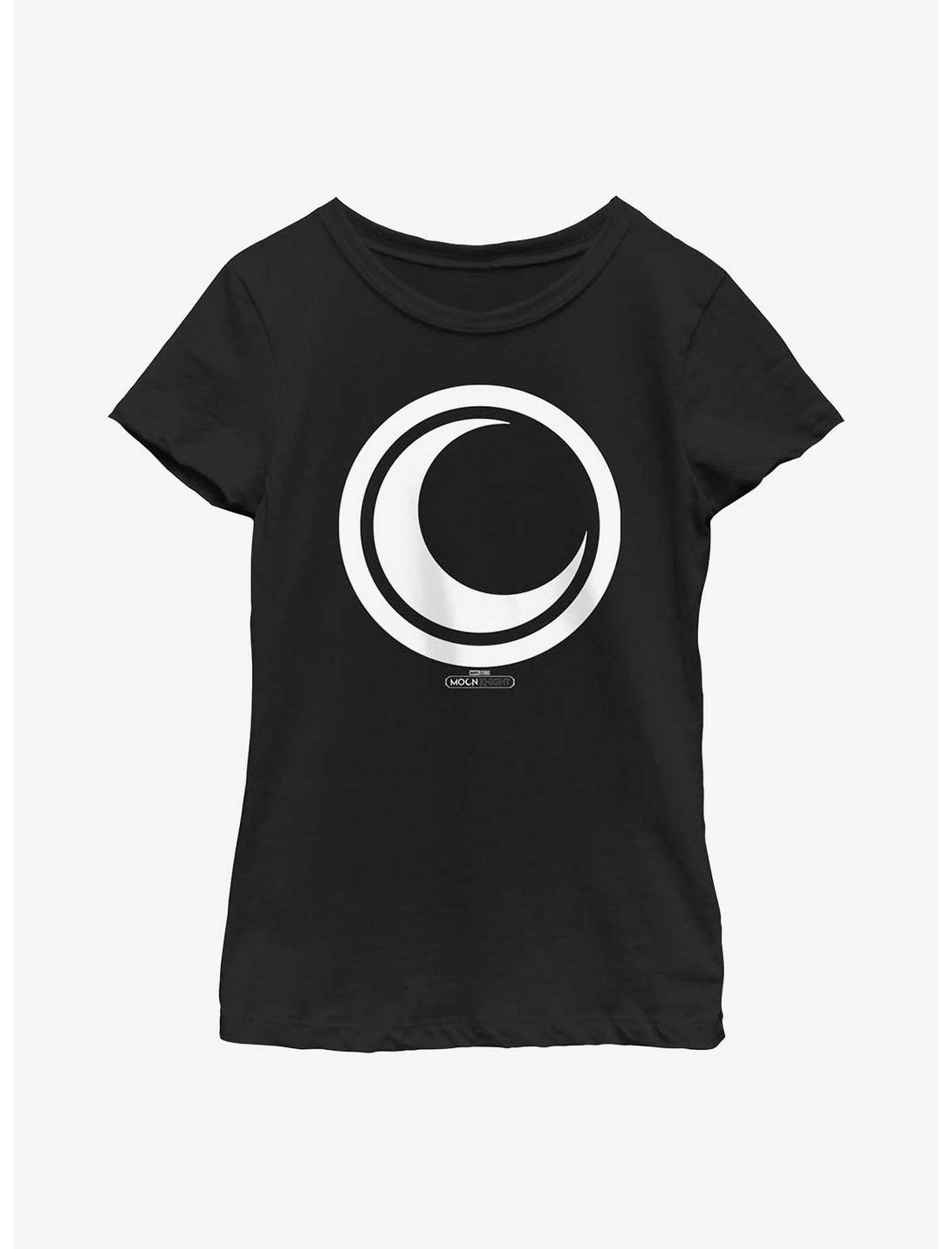 Marvel Moon Knight Crescent Icon Youth Girls T-Shirt, BLACK, hi-res