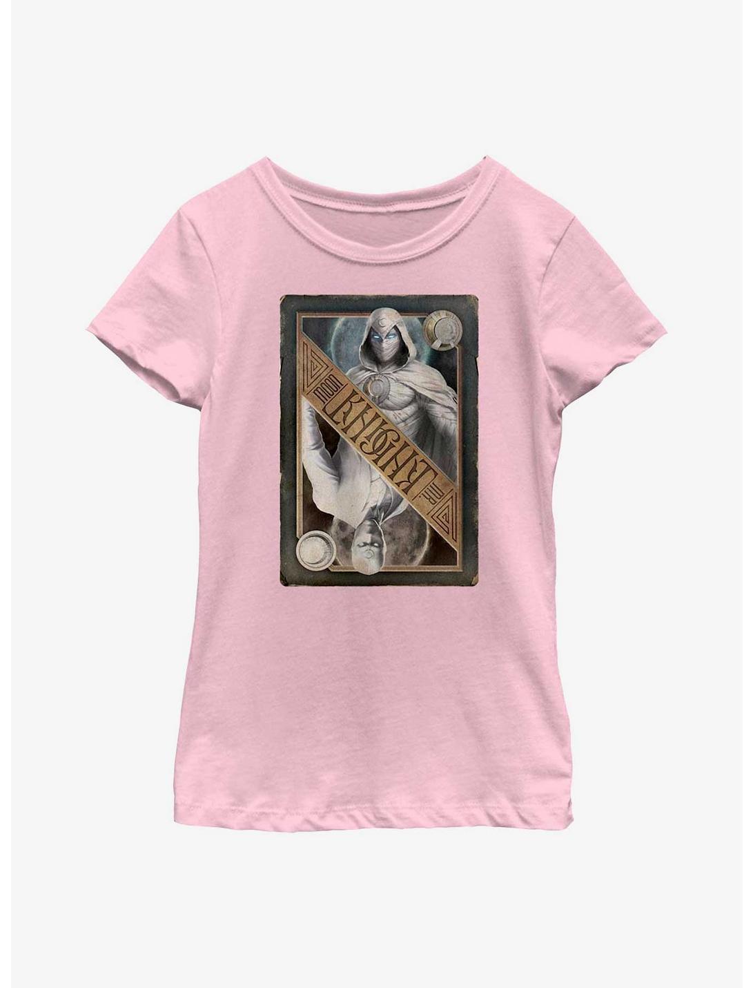 Marvel Moon Knight Playing Card Youth Girls T-Shirt, PINK, hi-res