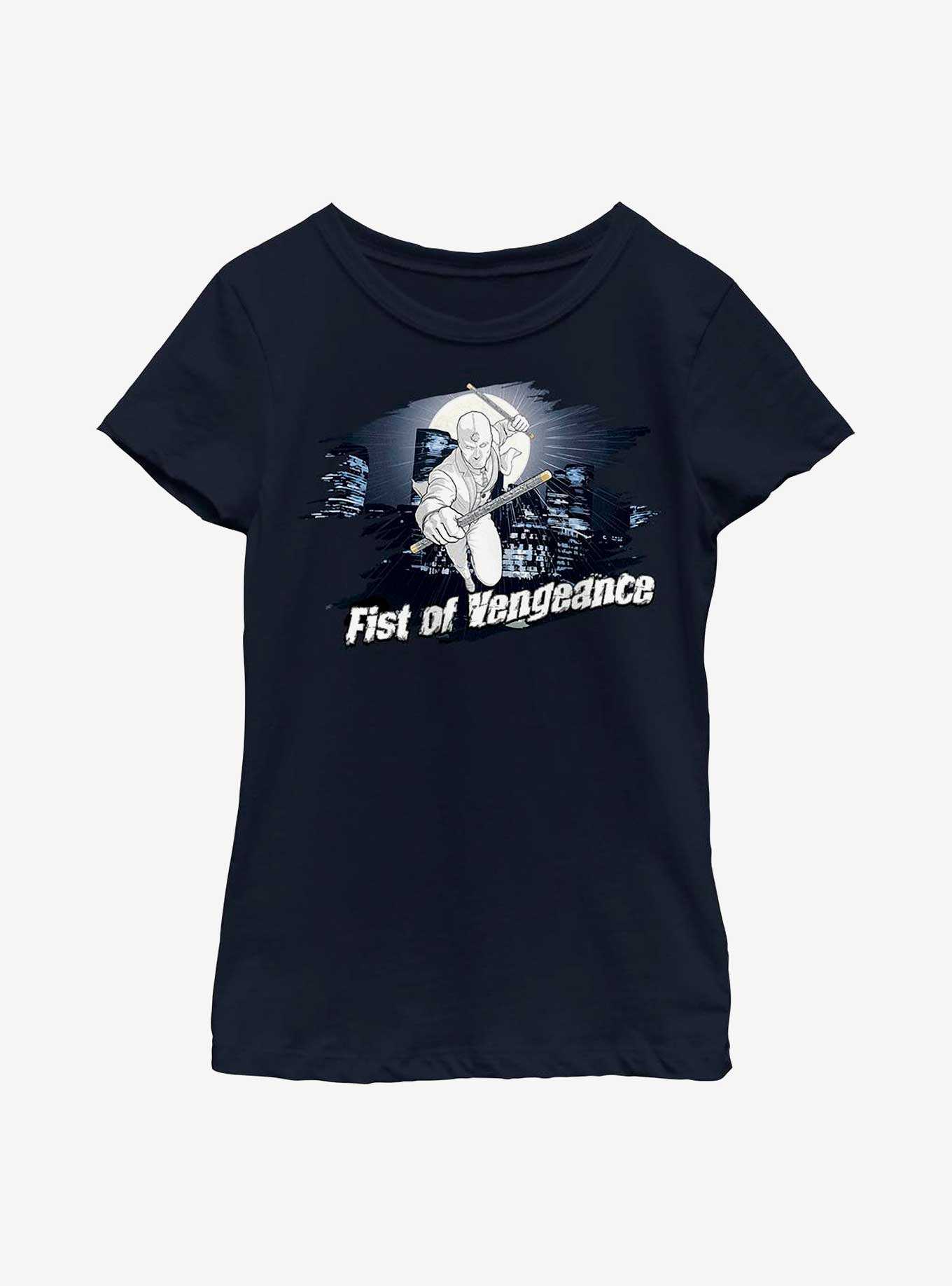Marvel Moon Knight Fist Of Vengeance Badge Youth Girls T-Shirt, , hi-res