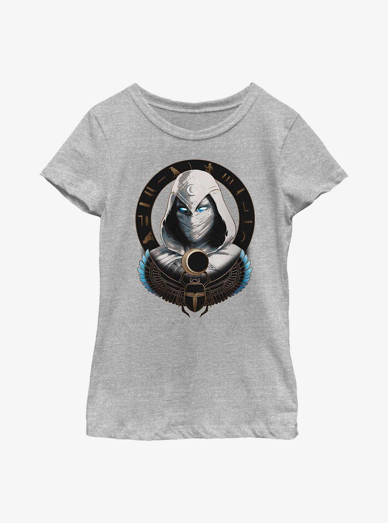 Marvel Moon Knight Mask Badge Youth Girls T-Shirt, , hi-res