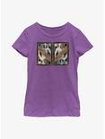 Marvel Moon Knight Playing Card Side By Side Youth Girls T-Shirt, PURPLE BERRY, hi-res