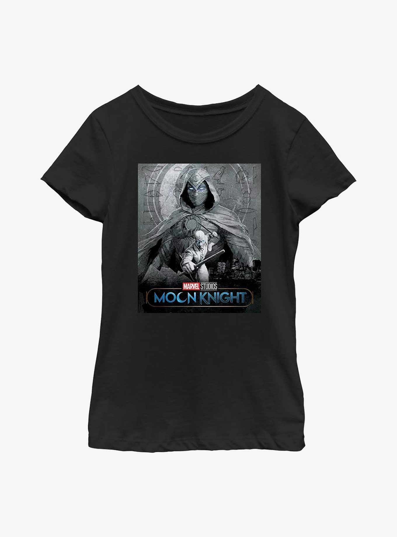 Marvel Moon Knight Portrait Youth Girls T-Shirt, , hi-res