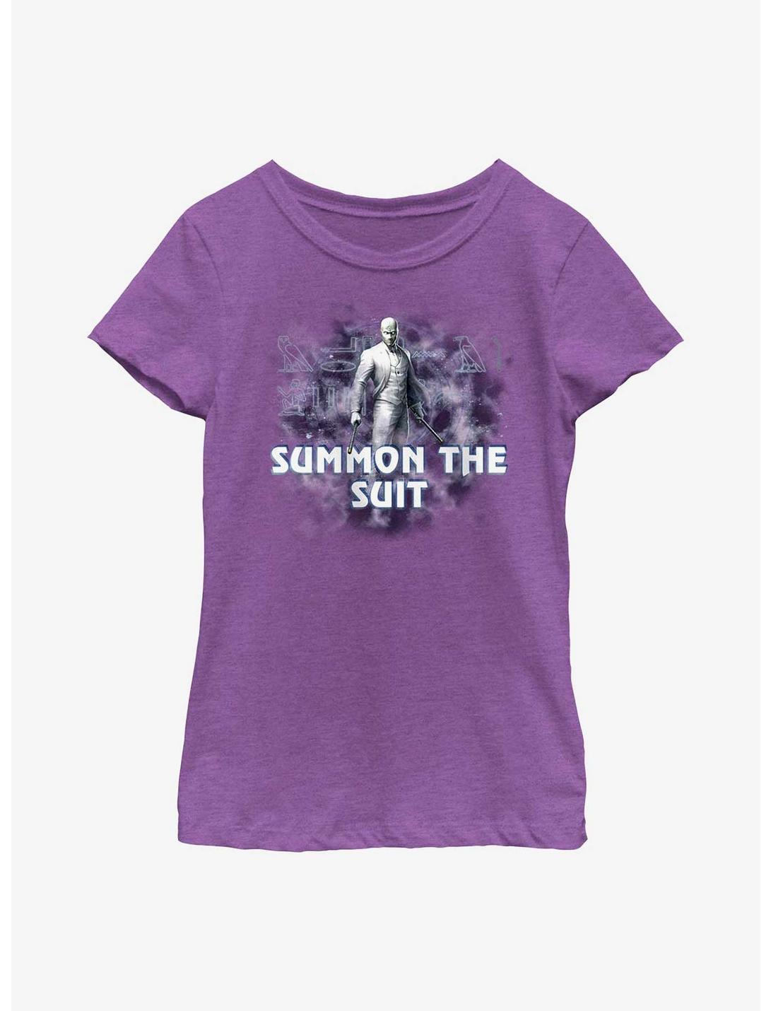 Marvel Moon Knight Summon The Suit Youth Girls T-Shirt, PURPLE BERRY, hi-res