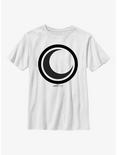 Marvel Moon Knight Crescent Icon Youth T-Shirt, WHITE, hi-res