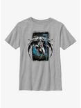 Marvel Moon Knight Grunge Badge Youth T-Shirt, ATH HTR, hi-res