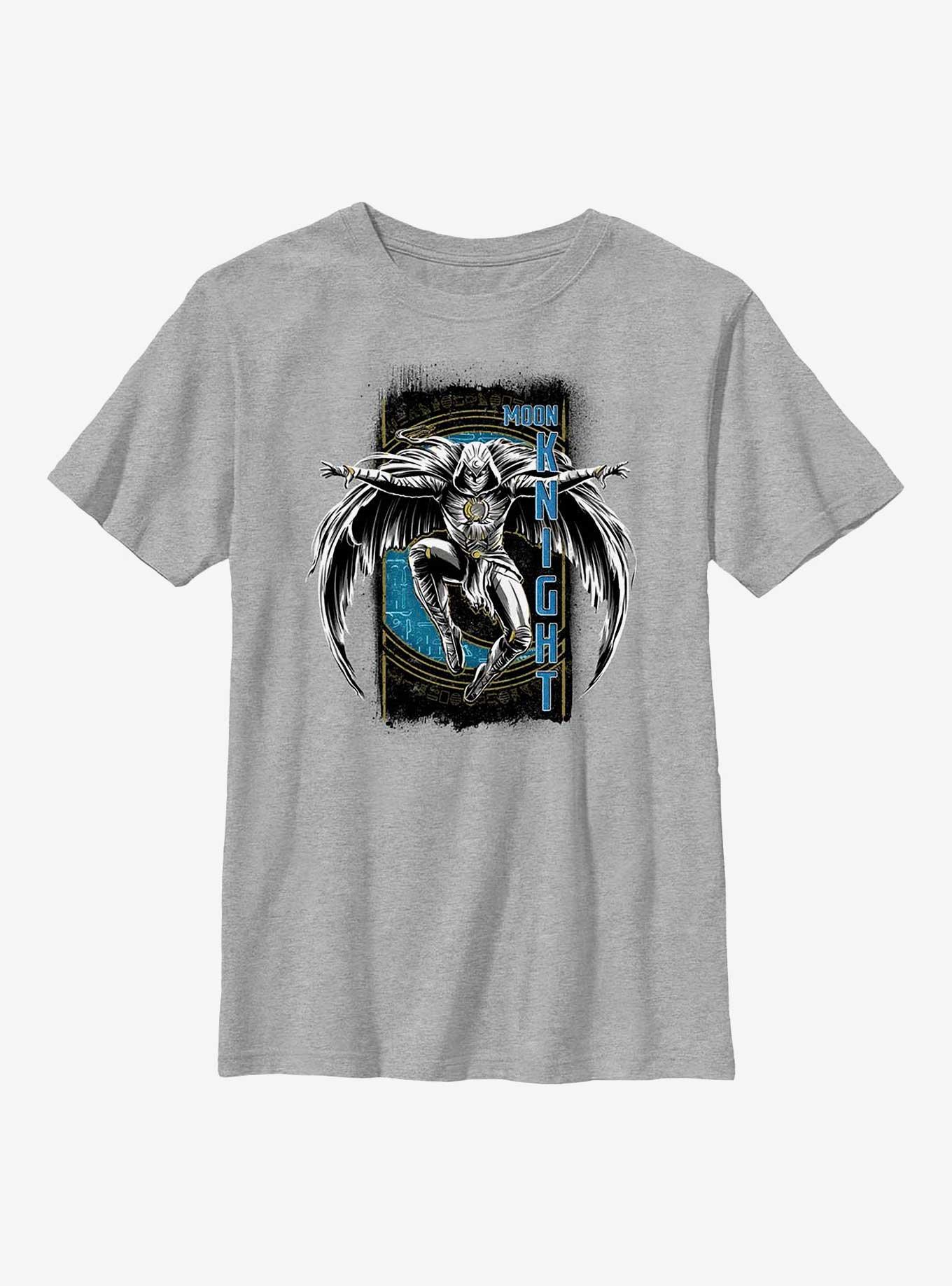 Marvel Moon Knight Grunge Badge Youth T-Shirt, , hi-res
