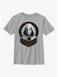 Marvel Moon Knight Mask Badge Youth T-Shirt, ATH HTR, hi-res