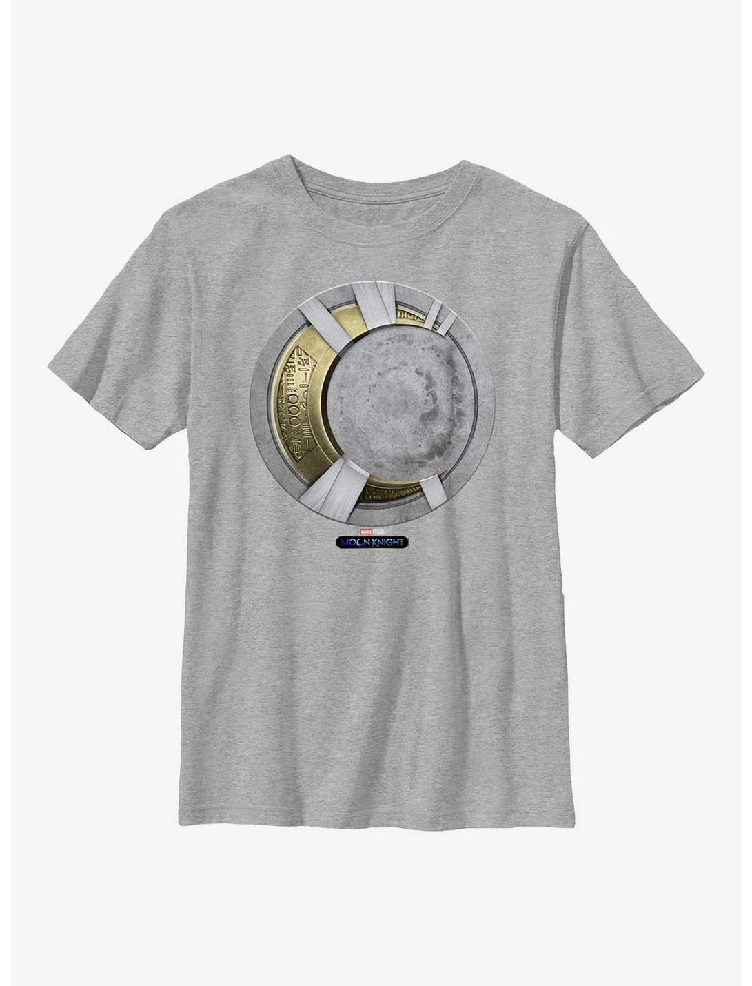 Marvel Moon Knight Gold Icon Youth T-Shirt, ATH HTR, hi-res