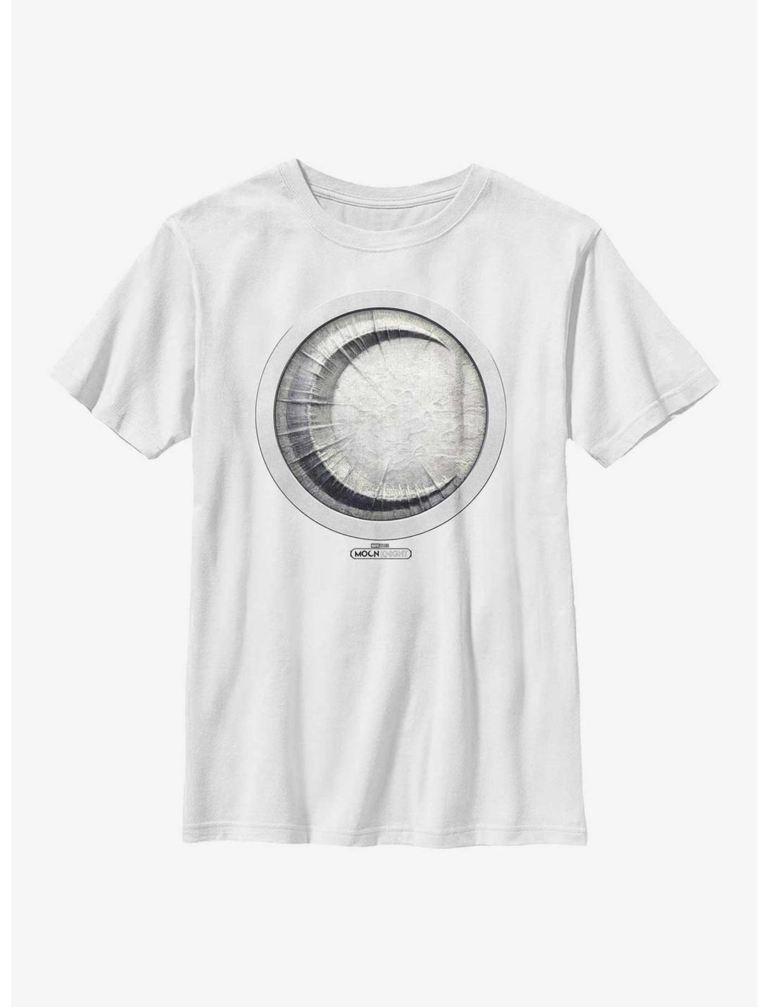 Marvel Moon Knight Silver Icon Youth T-Shirt, WHITE, hi-res