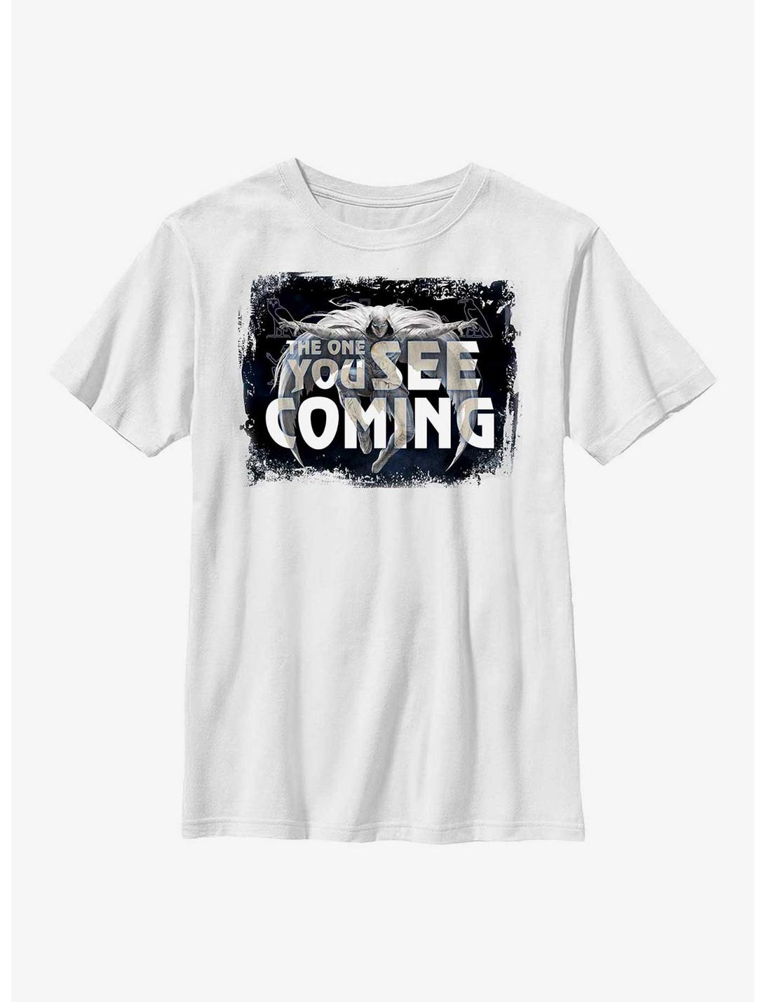 Marvel Moon Knight The One You See Coming Youth T-Shirt, WHITE, hi-res