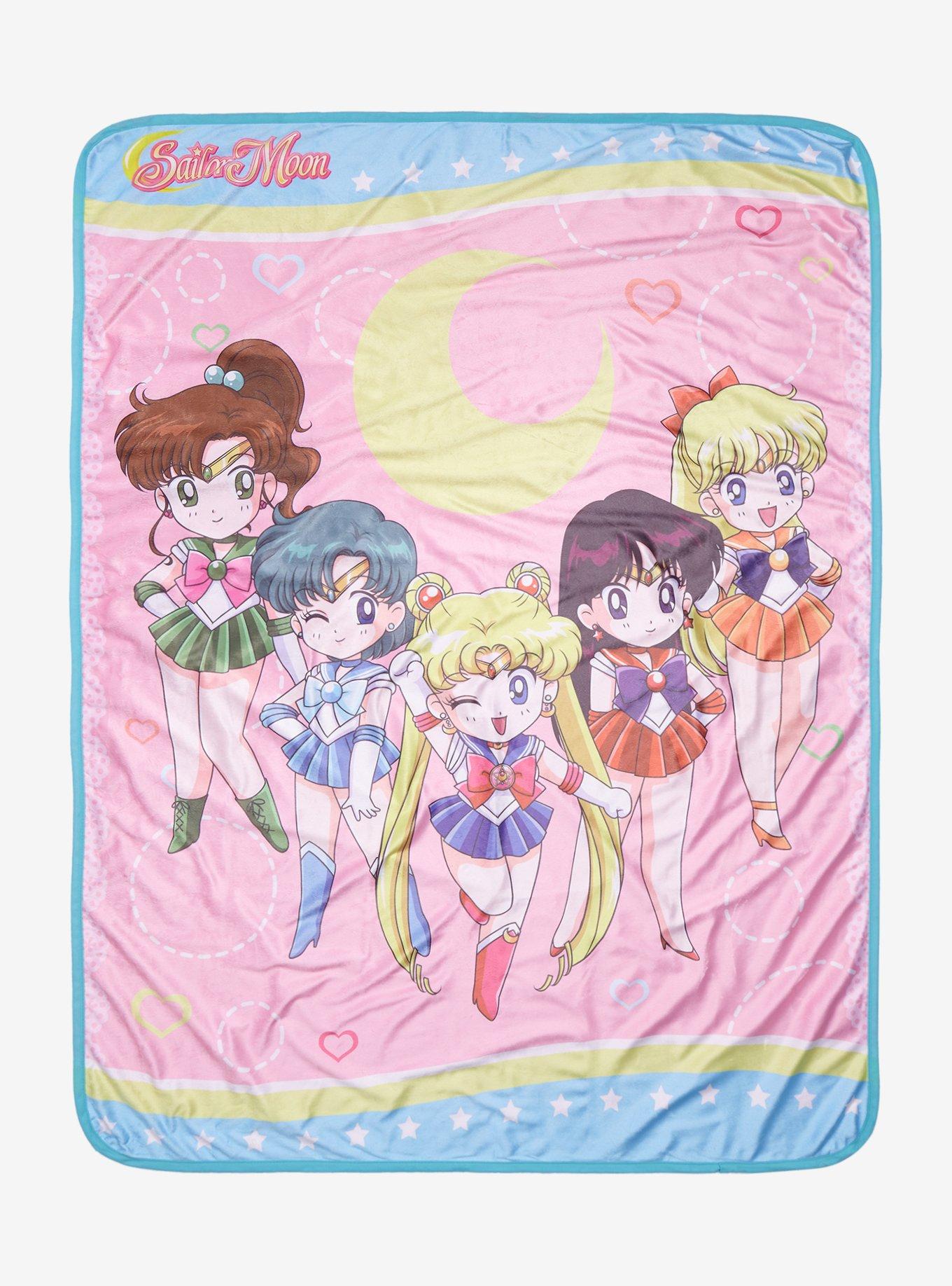 Sailor Moon Chibi Guardians Throw Blanket