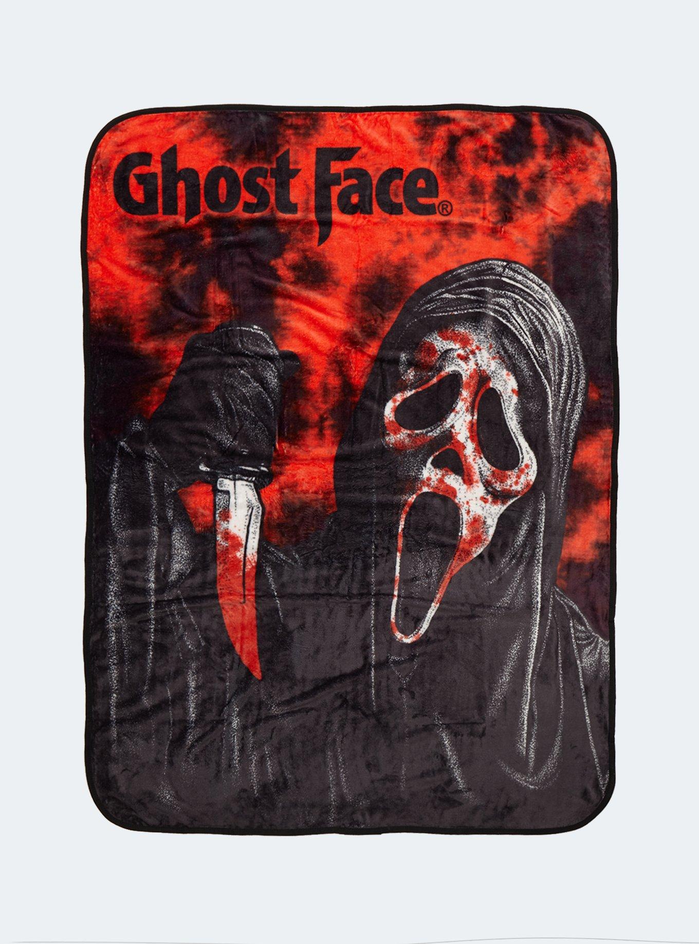 Scream Ghost Face Knife Throw Blanket