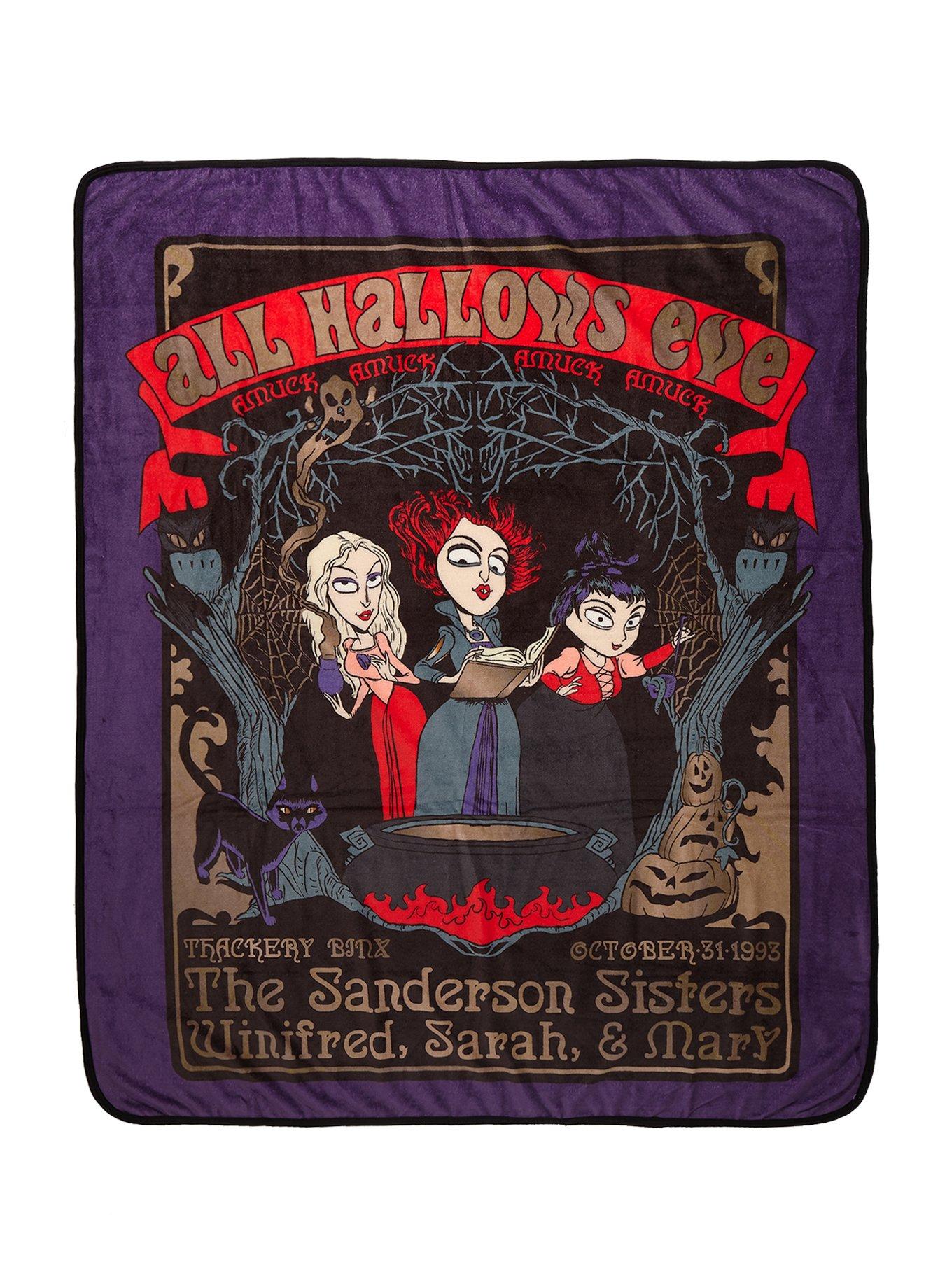 Disney Hocus Pocus All Hallows Eve Throw Blanket, , hi-res