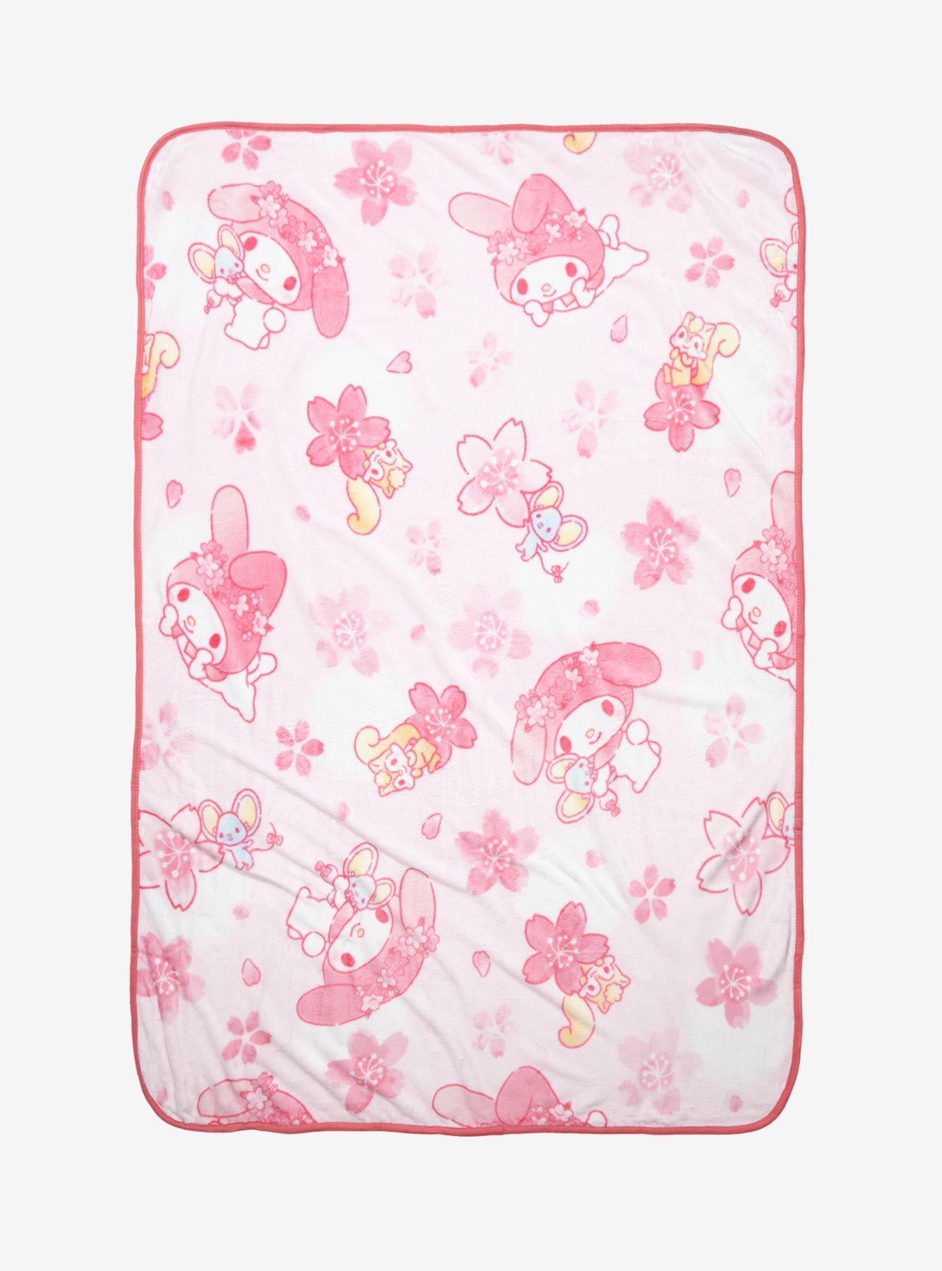 My Melody Sakura Throw Blanket Hot Topic