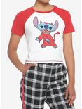Her Universe Disney Lilo & Stitch Devil Raglan Baby T-Shirt, RED  WHITE, hi-res